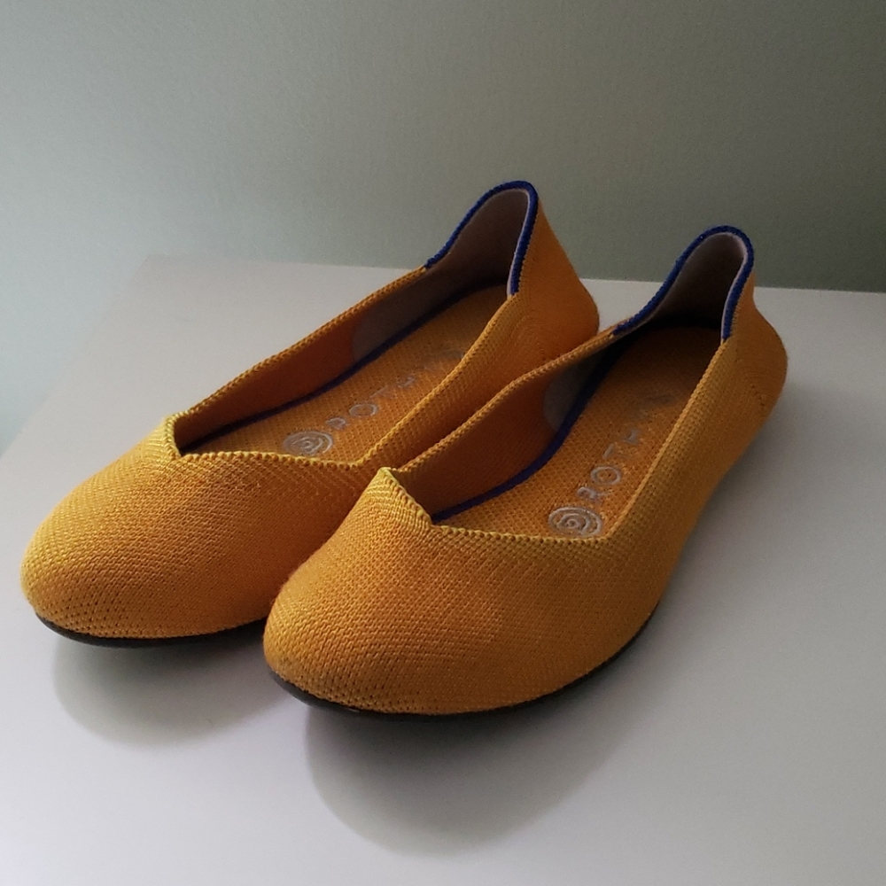 Rothy's Lemondrop The Flat size 6
